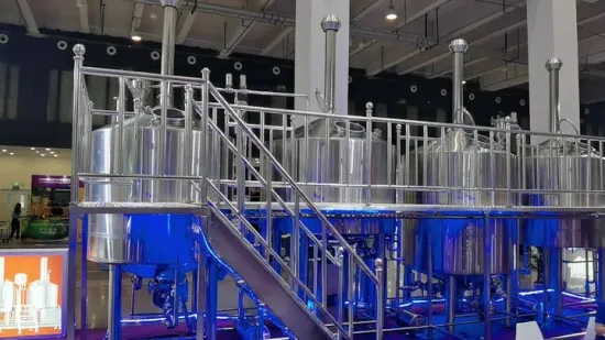 Equipo de elaboración de cerveza artesanal 200L 300L 500L 1500L 2000L 2500L Equipo de cervecería comercial Máquina de producción de etanol Equipo de elaboración de cerveza industrial